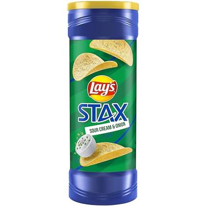 Lays Stax Sour Cream & Onion 155G