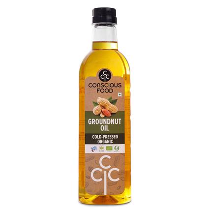 Conscious Food Organic Groundnut Oil 1000Ml Bottle