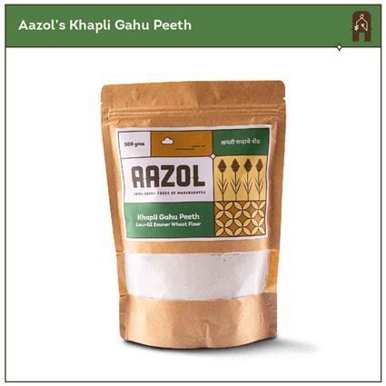 Aazol Khapli Gahu Peeth Low GI Emmer Flour 500 Gm