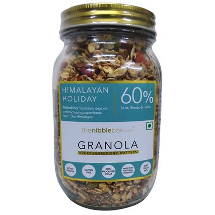 The Nibble Box Himalayan Holiday Breakfast Granola, 500G Jar