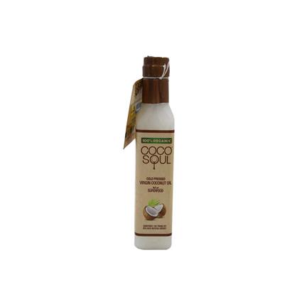 Coco Soul Natural Virgin Coconut Organic Oil, 250Ml Bottle