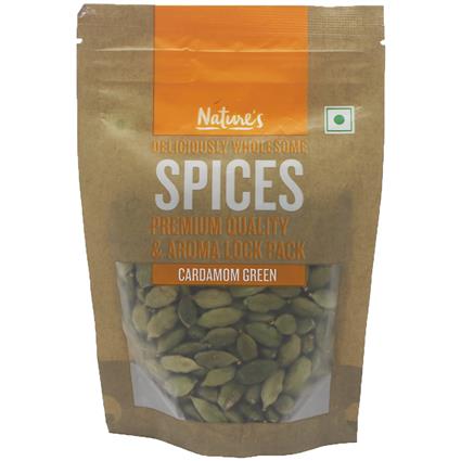 Natures Green Cardamom Whole Spice, 50G Pouch