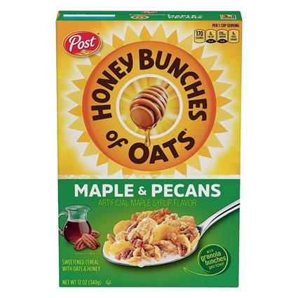 Post Honey Bunches Of Oats Cereal Maple And Pecan 340G