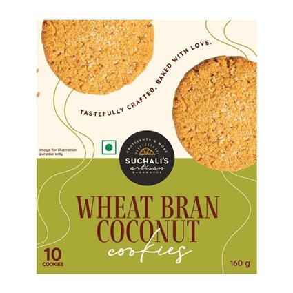 Suchalis Artisan Bakehouse Wheat Bran Coconut Cookies Pack Of 10 160Gms