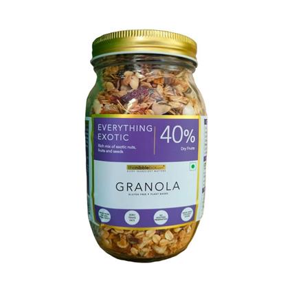 The Nibble Box Everything Exotic Breakfast Granola 500G Jar