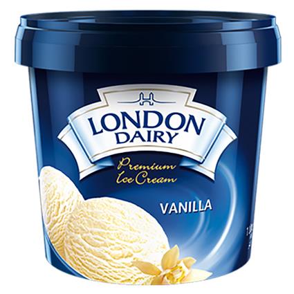 London Dairy Ice Cream Premium Vanilla Family Pack, 1L Tub