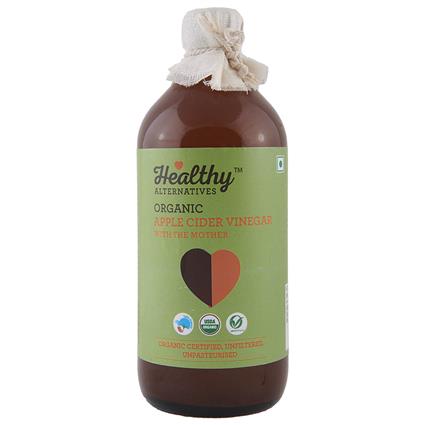 Healthy Alternatives Organic Apple Cider Mother Vinegar 500Ml Bottle