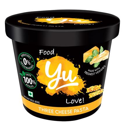 Yu Three Cheese Instant Cup Pasta, 65G