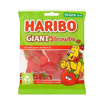 Haribo Giant Strawbs Pmp 140 Gm