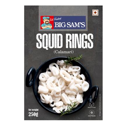 Big Sams Frozen Squid Rings Calamari  250G Box