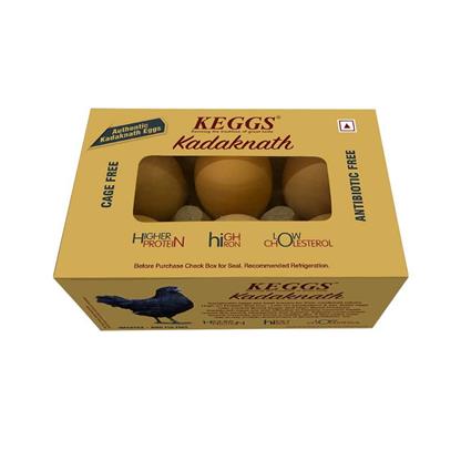 Keggs Cage Free Kadaknaath Eggs 6Pc Box