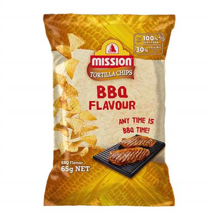 Mission Bbq Flavored Tortilla Chips 65G