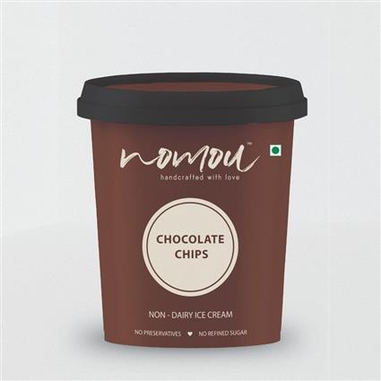 Nomou Chocolate Chips Ice Cream, 500Ml Tub