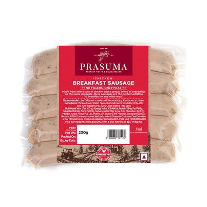 Prasuma Chicken Breakfast Sausage 200G Pouch