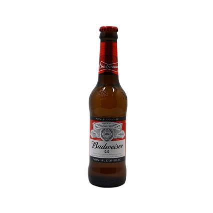 Budweiser 0.0 Non Alcohol Beer, 330Ml Bottle
