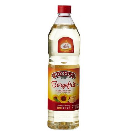 Borges Borgefrit High Oliec Sunflower Oil, 1L Bottle