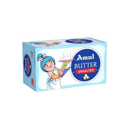 Amul Butter - Unsalted, 500G Carton