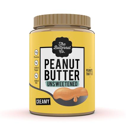 The Butternut Co. Unsweetened Butter Peanut 1Kg Bottle