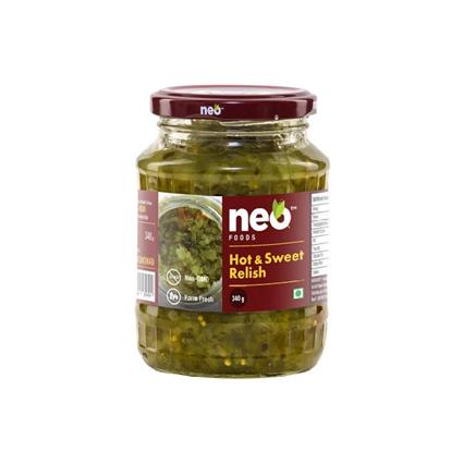 Neo Hot & Sweet Relish 340G Btl