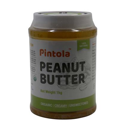 Pintola Organic All Natural Creamy Peanut Butter 1 Jar