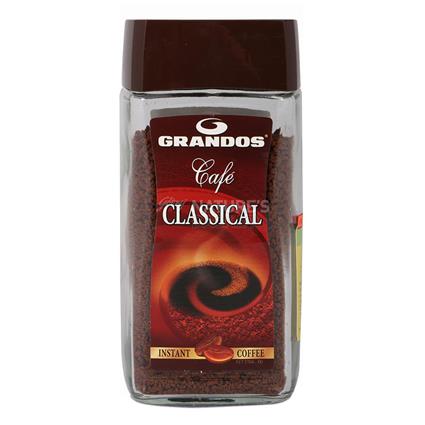 Grandos Classical Instant Coffee Powder, 100G Bottle