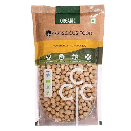 Conscious Food Organic Chickpeas (Kabuli Chana) 500G