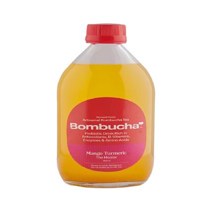 Bombucha Mango Turmeric Kombucha, 500Ml Bottle