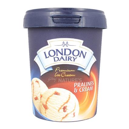 London Dairy Ice Cream - Pralines & Cream Tub 500Ml