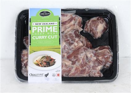 PURE SOUTH NZ SHEEP MEAT CURRY CUT 400G