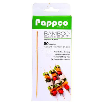 Bamboo Round Skewers - Pappco