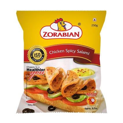 Zorabian Chicken Spicy Salami 250G Pouch