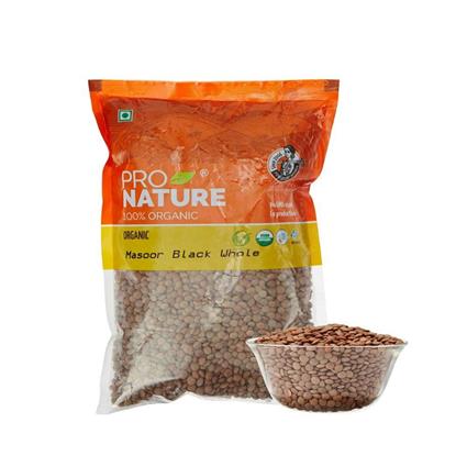 Natures Whole Black Masoor Dal, 500G Pouch