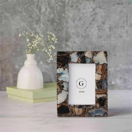 Grey Agate Photo Frame