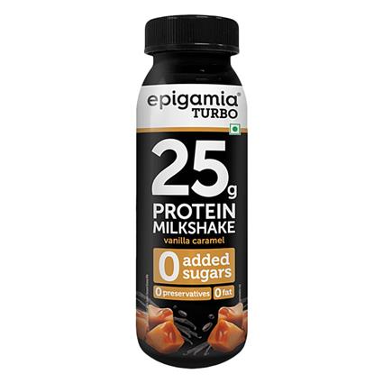 Epigamia Milkshake Vanilla Caramel Turbo Protein 250Ml