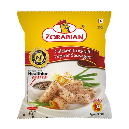 Zorabian Chicken Cocktail Pepper Sausages 250G Pouch