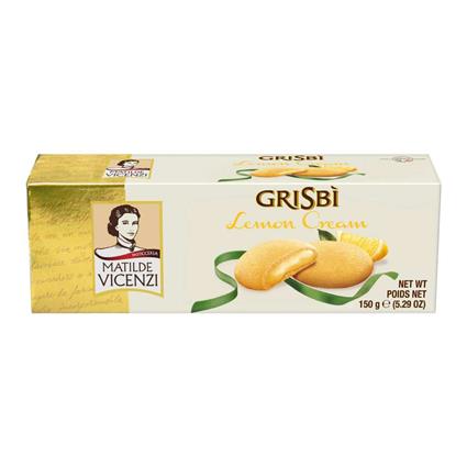 Vicenzi Grisbi Lemon Cream Filled Cookies, 150G