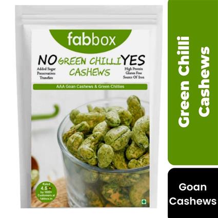 FABBOX GREEN CHILLI CASHEWS 140G