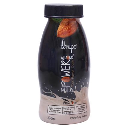 Drupe Almond Milk Natural 200Ml Bottle