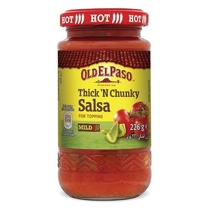 Old El Paso Hot Chunky Salsa Dip 226G Jar