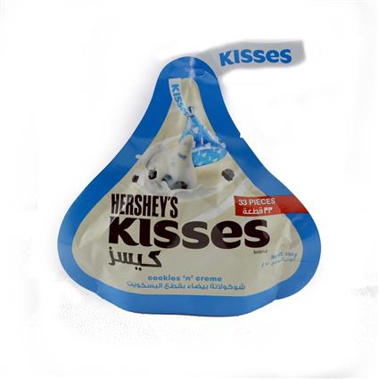 HERSHEYS KISSES COOKIES N CREME 150G
