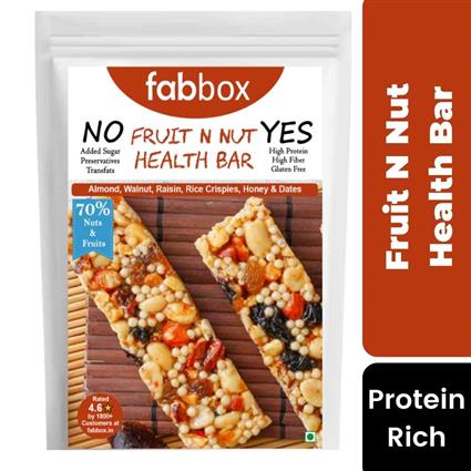 FABBOX FRUIT N NUT HEALTH BAR 120G