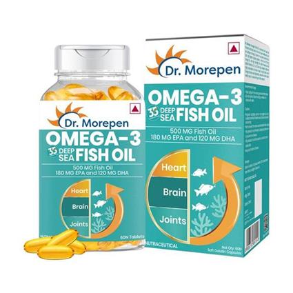 Dr. Morepen Omega 3 Deep Sea Fish Oil Softgels 60Tablets Jar