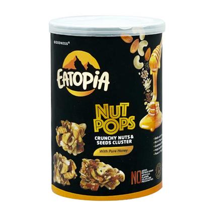 Eatopia Nut Pops Pure Honey Nuts & Seeds Clusters 100G