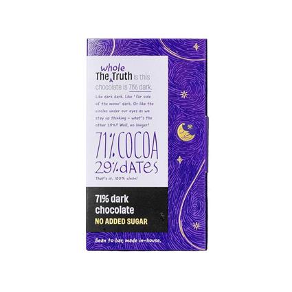 The Whole Truth No Added Sugar 71% Cocao Dark Chocolate Bar 80G Pack