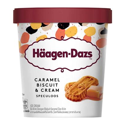 Haagen-Dazs Ice Cream - Caramel Biscuit N Cream Tub, 473Ml
