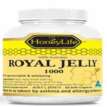 Glimlife Honeylife Royal Jelly 60 Capsules