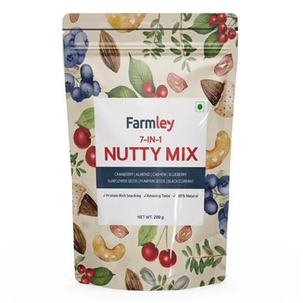 Farmley 7-In-1 Trail Dry Fruit Mix, 200G Pouch