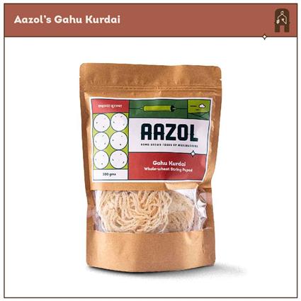 Aazol Gahu Kurdai Whole Wheat String Papad 200 Gm