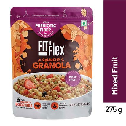 Fit & Flex Granola Mixed Fruit, 275G Pouch