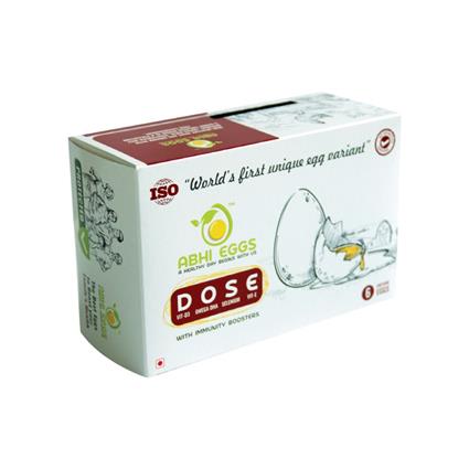 Abhi Eggs Dose With Immunity Boosters Eggs 6 Pcs Box